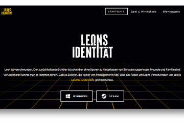 Screenshot Website Leons Identität